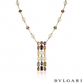 Bvlgari Yellow Gold Multi-Gem Allegra Necklace